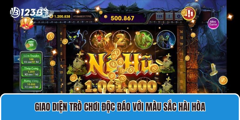 Giao diện trò chơi độc đáo với màu sắc hài hòa